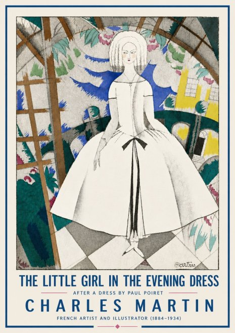 Charles Martin The Little Girl in the Evening Dress No6 - Poszter
