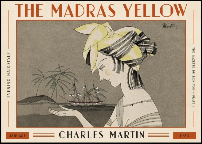 Charles Martin The Madras Yellow - Evening Hairstyle No5 - Poszter