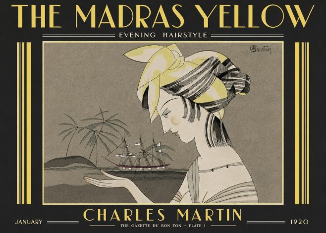 Charles Martin The Madras Yellow - Evening Hairstyle No6 - Poszter