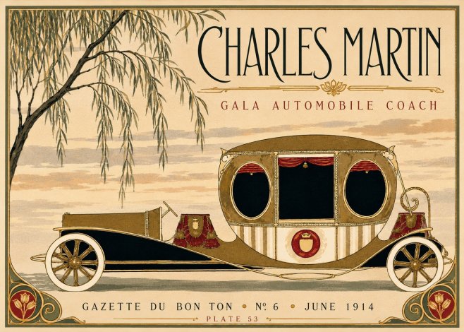 Charles Martin Gala Automobile Coach No3 - Poszter