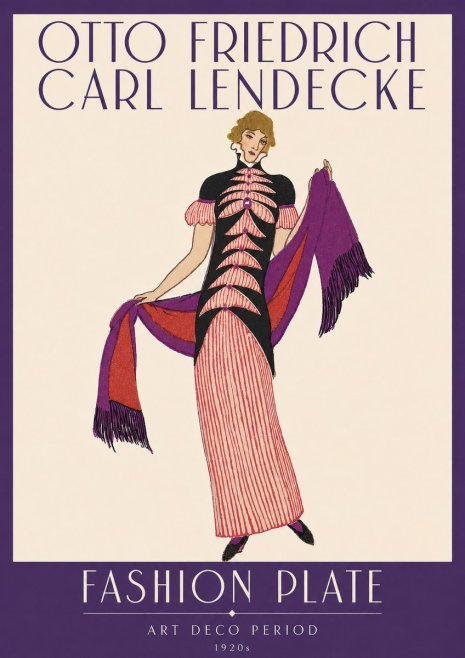 Otto Friedrich Carl Lendecke Fashion Plate I No3 - Poszter
