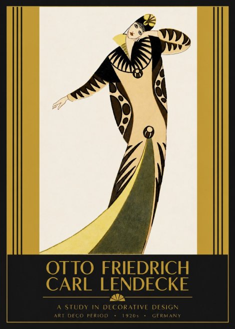 Otto Friedrich Carl Lendecke A Study in Decorative Design No2 - Poszter