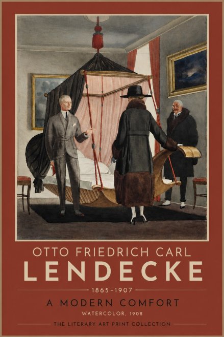 Otto Friedrich Carl Lendecke A Modern Comfort No4 - Poszter