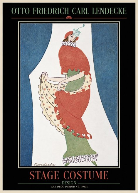 Otto Friedrich Carl Lendecke Stage Costume No2 - Poszter