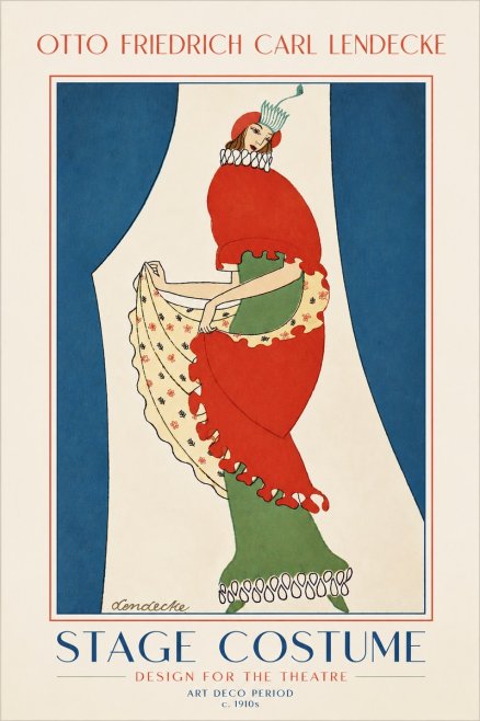 Otto Friedrich Carl Lendecke Stage Costume No5 - Poszter