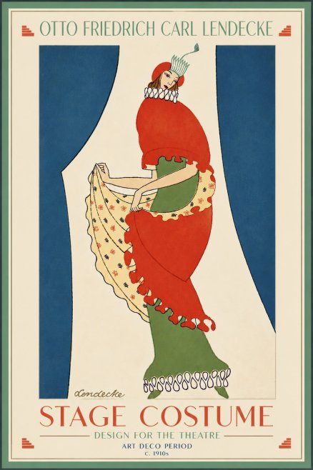 Otto Friedrich Carl Lendecke Stage Costume No6 - Poszter