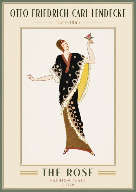 Otto Friedrich Carl Lendecke Fashion Plate III No5 - Poszter