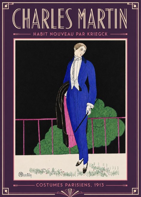 Charles Martin Habit Nouveau Par Kriegk No6 - Poszter