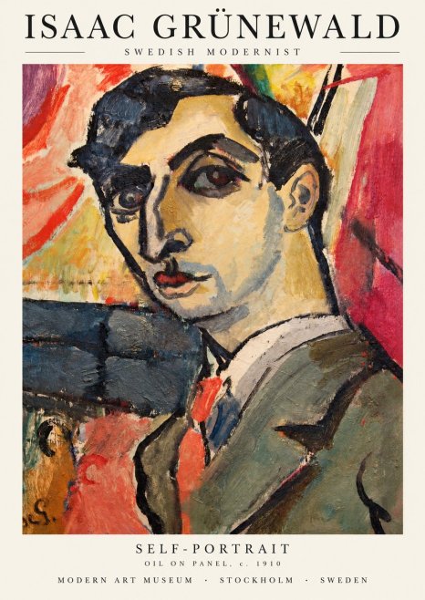 Isaac Grünewald Woman in Interior No5 - Poszter