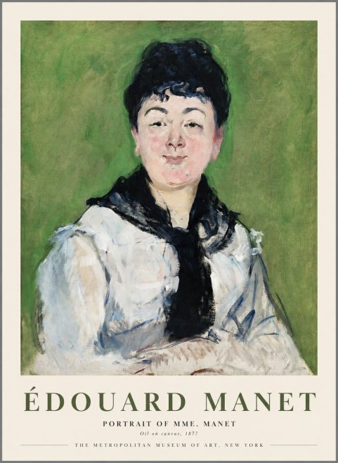 Édouard Manet Portrait of Mme. Manet No1 - Poszter