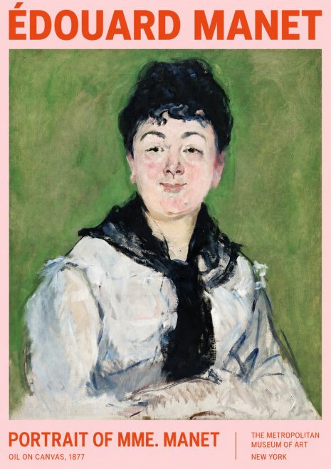 Édouard Manet Portrait of Mme. Manet No2 - Poszter