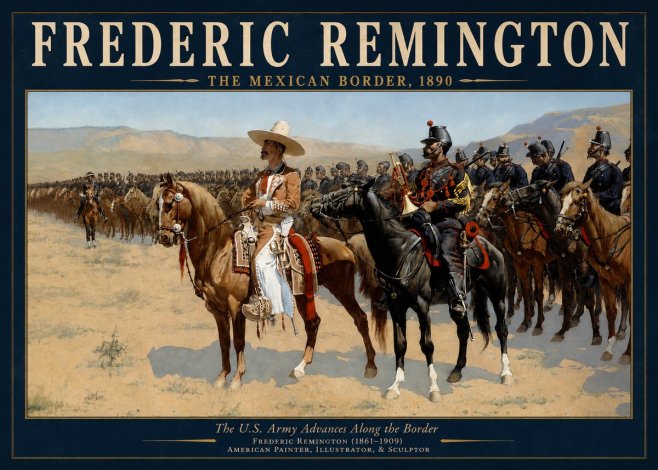 Frederic Remington The U.s. Army Advances Along the Border No3 - Poszter