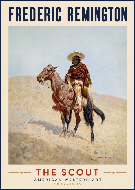 Frederic Remington The Scout I No3 - Poszter