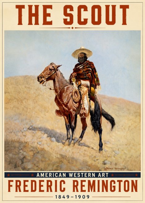 Frederic Remington The Scout I No4 - Poszter