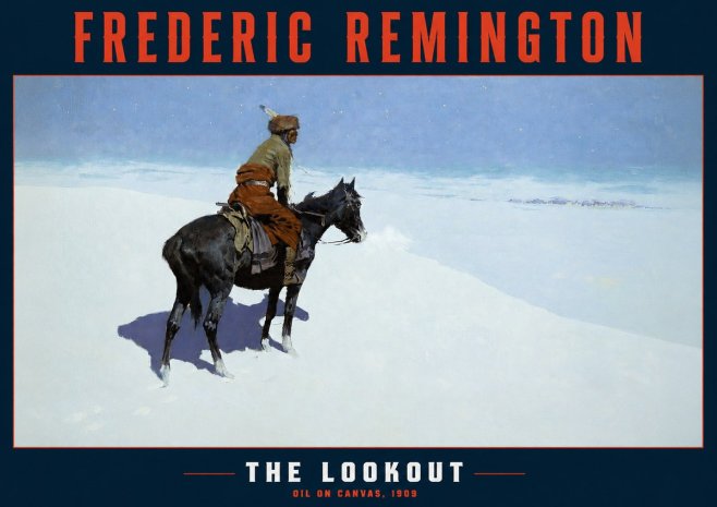 Frederic Remington The Lookout No2 - Poszter