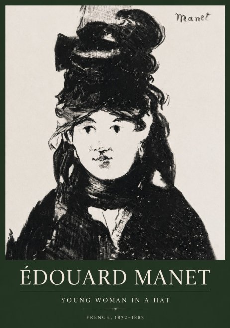 Édouard Manet Portrait of a Young Woman II No5 - Poszter