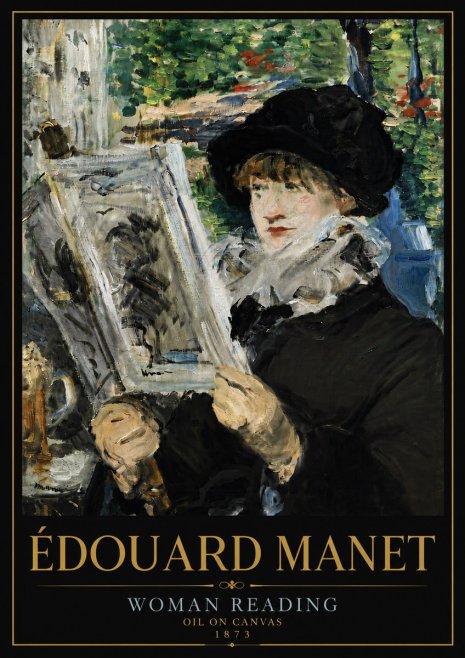 Édouard Manet Woman Reading No6 - Poszter