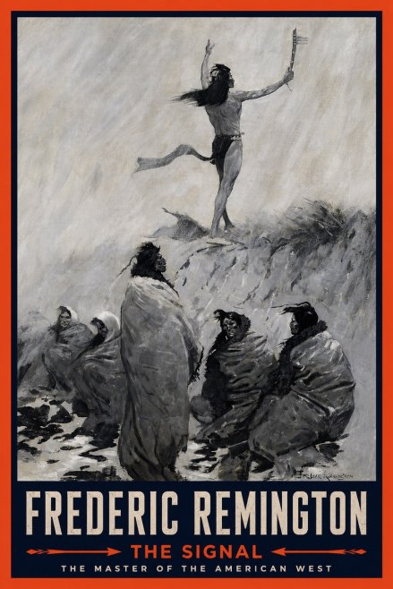 Frederic Remington The Signal No4 - Poszter