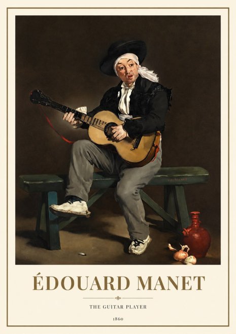 Édouard Manet The Guitar Player No1 - Poszter