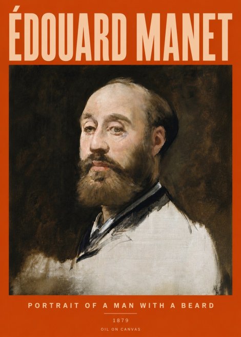 Édouard Manet Portrait of a Man with a Beard No5 - Poszter