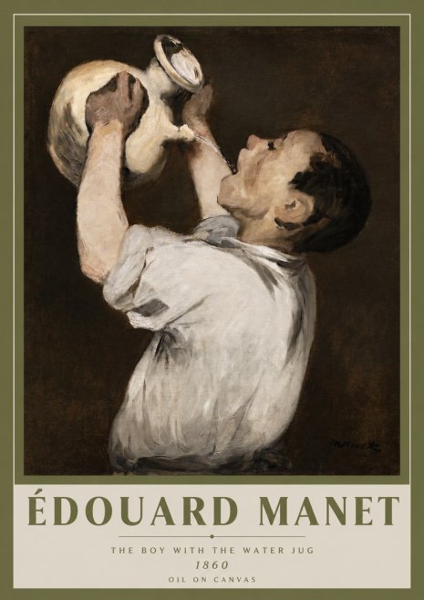 Édouard Manet The Boy with the Water Jug No3 - Poszter