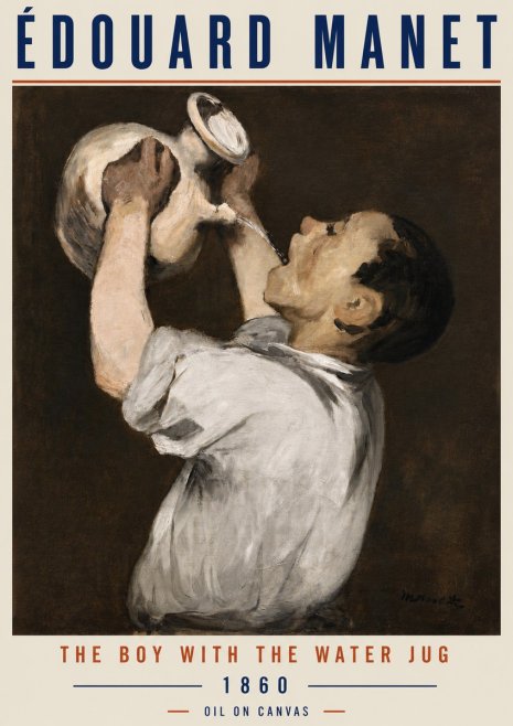 Édouard Manet The Boy with the Water Jug No4 - Poszter