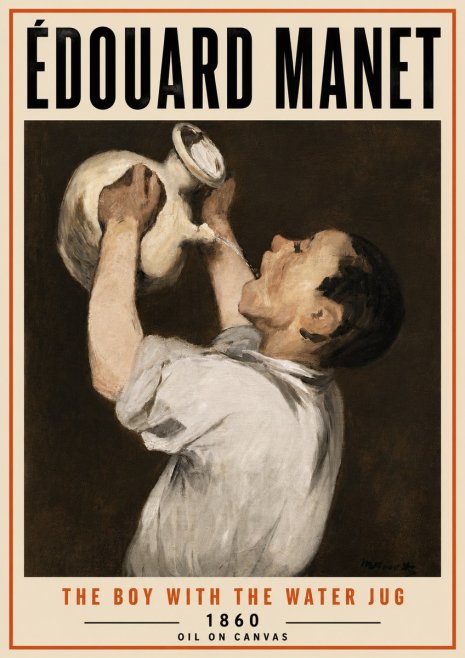 Édouard Manet The Boy with the Water Jug No5 - Poszter