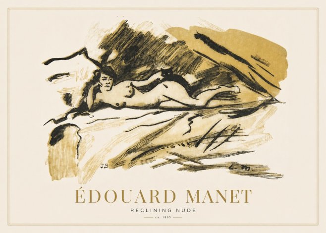 Édouard Manet Reclining Nude No1 - Poszter