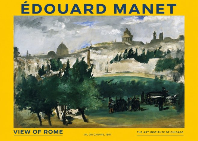 Édouard Manet View of Rome No2 - Poszter
