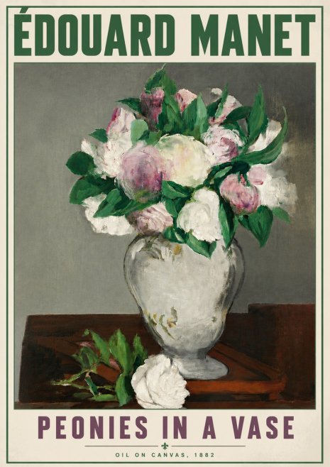 Édouard Manet Peonies in a Vase No6 - Poszter