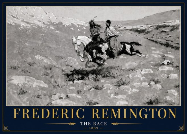 Frederic Remington The Race II No4 - Poszter
