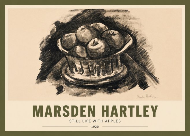 Marsden Hartley Still Life with Apples No2 - Poszter