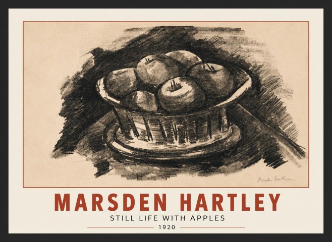 Marsden Hartley Still Life with Apples No3 - Poszter