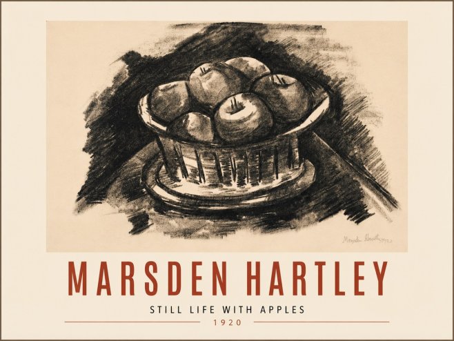 Marsden Hartley Still Life with Apples No5 - Poszter