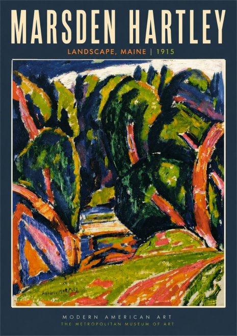 Marsden Hartley Landscape, Maine No2 - Poszter