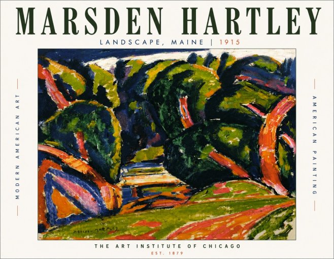 Marsden Hartley Landscape, Maine No6 - Poszter