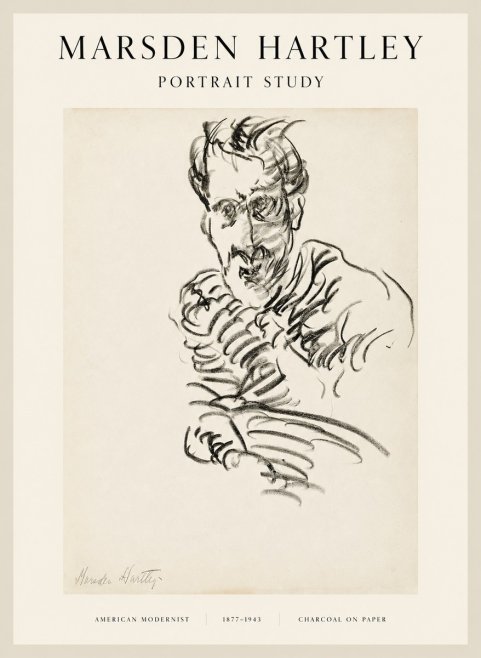 Marsden Hartley Portrait Study No1 - Poszter