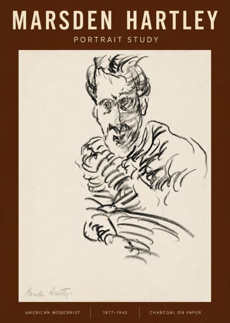 Marsden Hartley Portrait Study No2 - Poszter