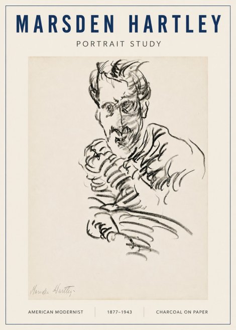 Marsden Hartley Portrait Study No3 - Poszter