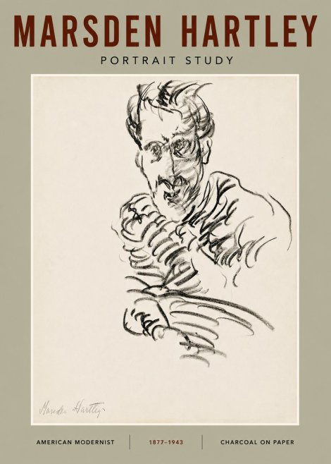 Marsden Hartley Portrait Study No4 - Poszter