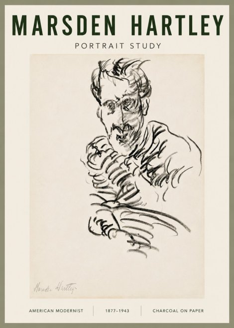 Marsden Hartley Portrait Study No5 - Poszter