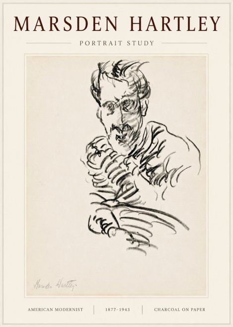 Marsden Hartley Portrait Study No6 - Poszter