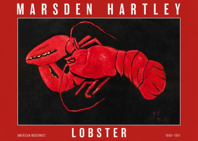 Marsden Hartley Lobster No2 - Poszter