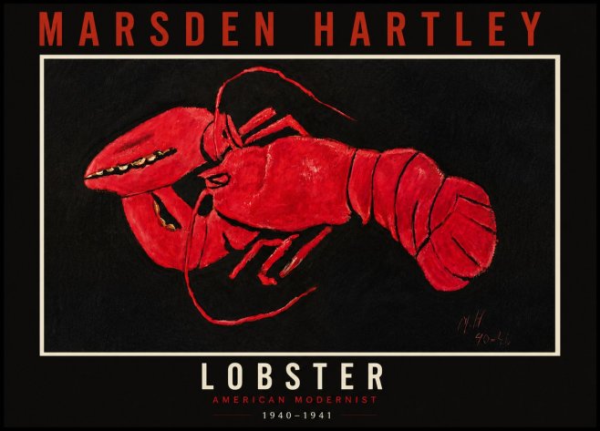 Marsden Hartley Lobster No5 - Poszter
