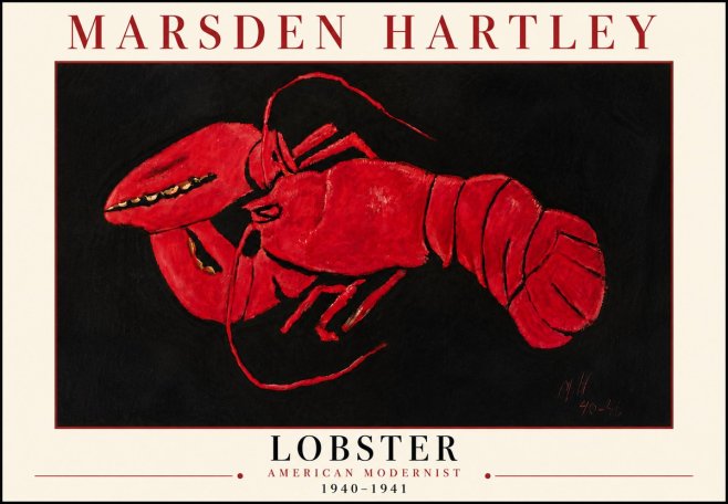 Marsden Hartley Lobster No6 - Poszter