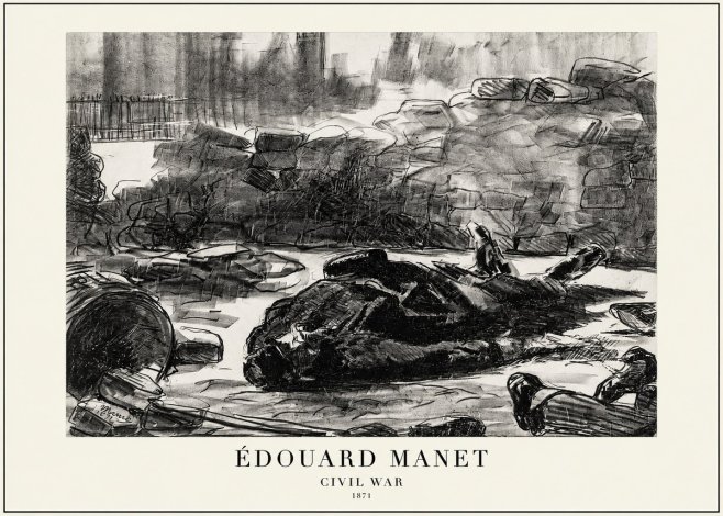 Édouard Manet Civil War No1 - Poszter