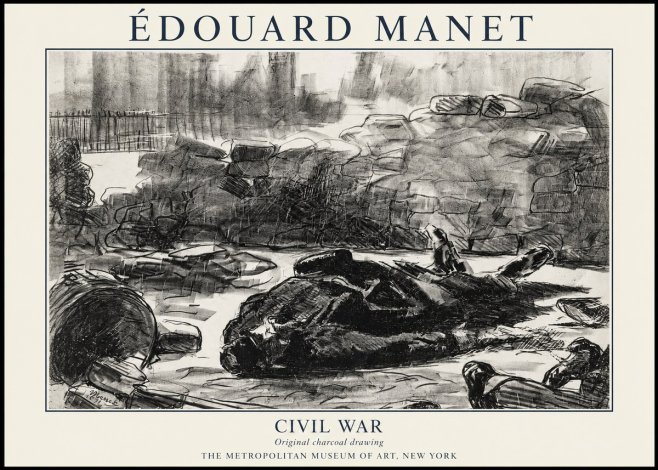 Édouard Manet Civil War No6 - Poszter
