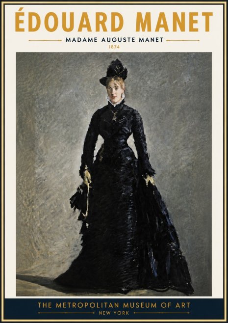 Édouard Manet Madame Auguste Manet No4 - Poszter