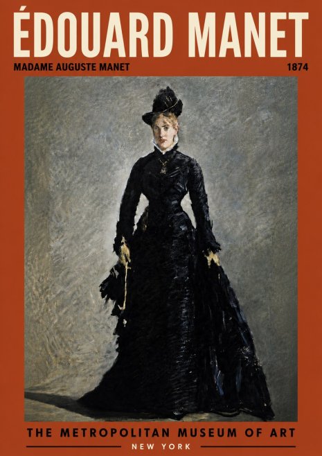 Édouard Manet Madame Auguste Manet No6 - Poszter