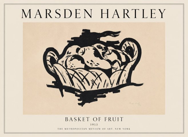 Marsden Hartley Basket of Fruit No1 - Poszter
